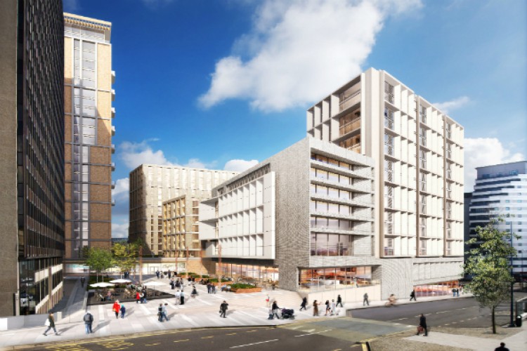 Hank Zarihs Associates | Construction of EXCHANGE SQUARE, BIRMINGHAM – PHASE 1 takes place