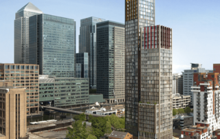 Hank Zarihs Associates | Construction detail of 54 MARSH WALL – TOWER HAMLETS is approved