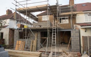 extension being added to house to increase value