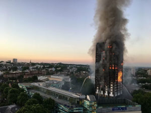 Grenfell Tower fire by Natalie Oxford