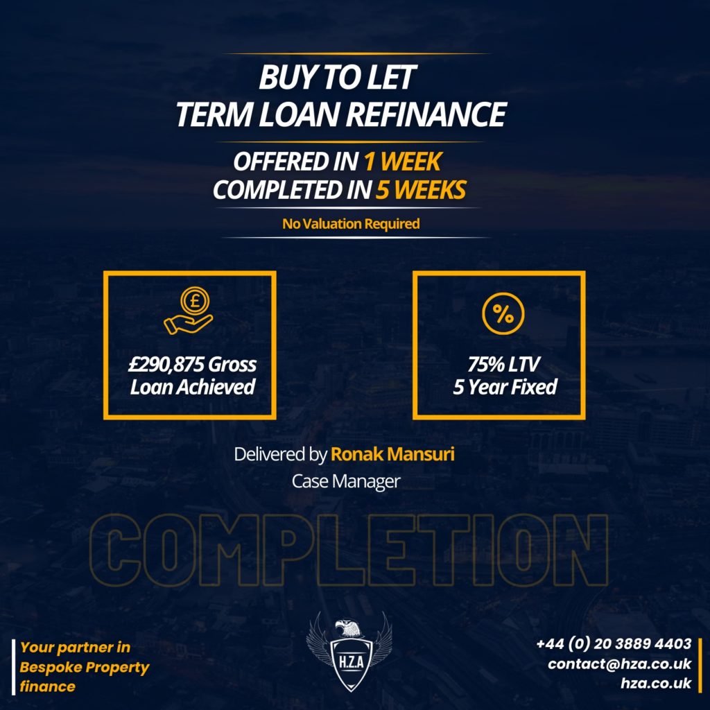 Buy to Let term loan refinance