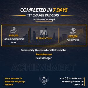 Completed in just 7 days